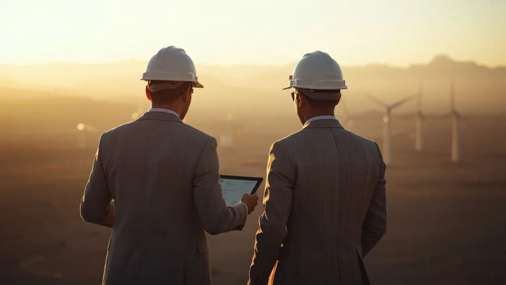 Natural resources consultants at a mining and energy project in Chile